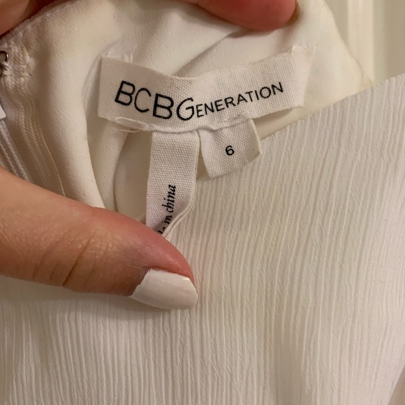 BCBGeneration White Prom Dress - Picture 6 of 10